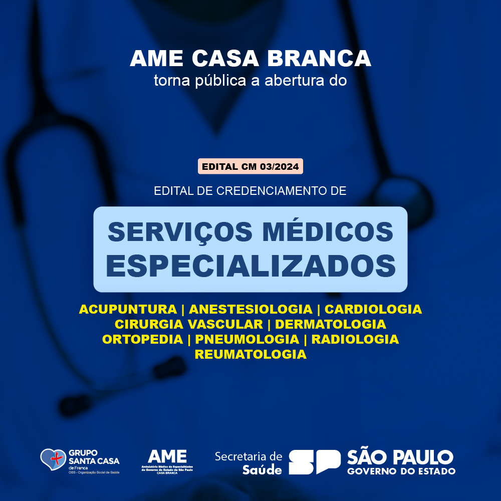 AME CASA BRANCA/SP - Ambulatório Médico de Especialidades