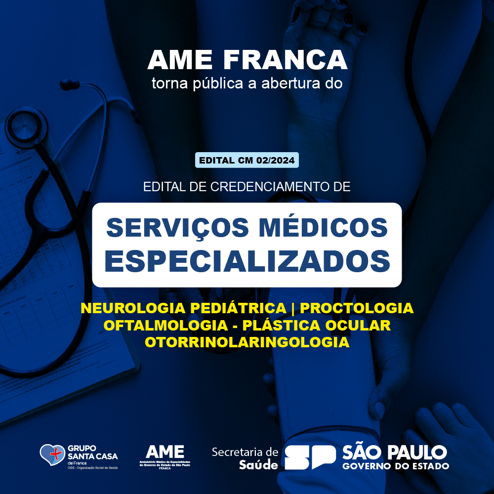 AME FRANCA/SP - Ambulatório Médico de Especialidades